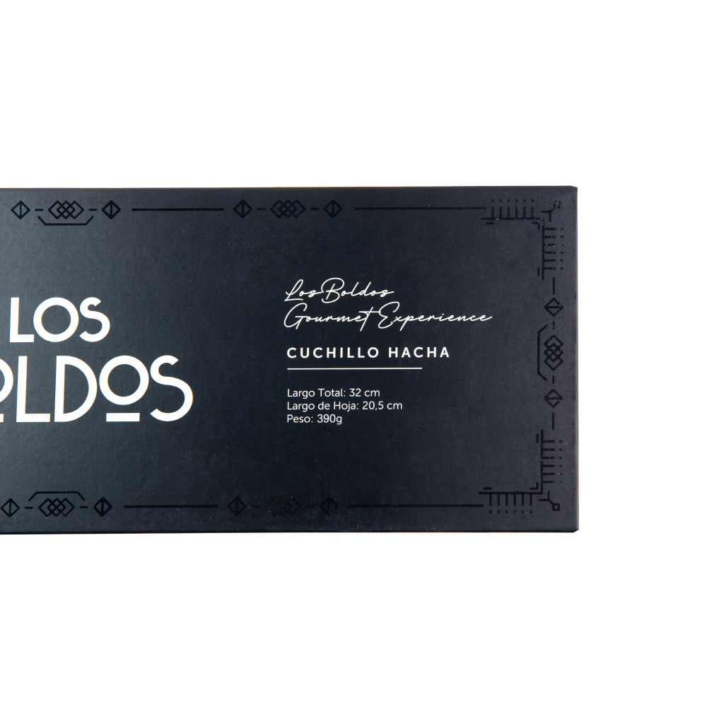 Cuchillo Hacha Los Boldos - Hoja Ancha de Acero 4Cr13 - 32 cm