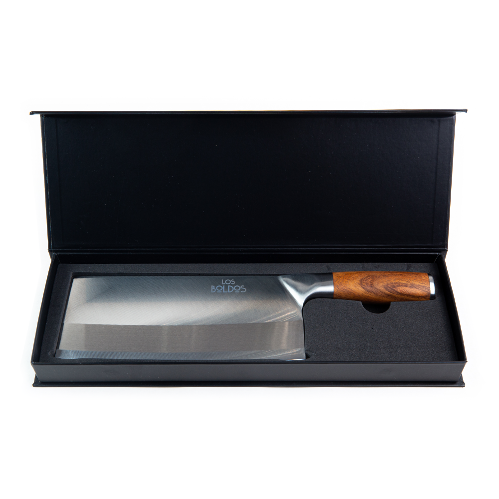 Cuchillo Hacha Los Boldos - Hoja Ancha de Acero 4Cr13 - 32 cm