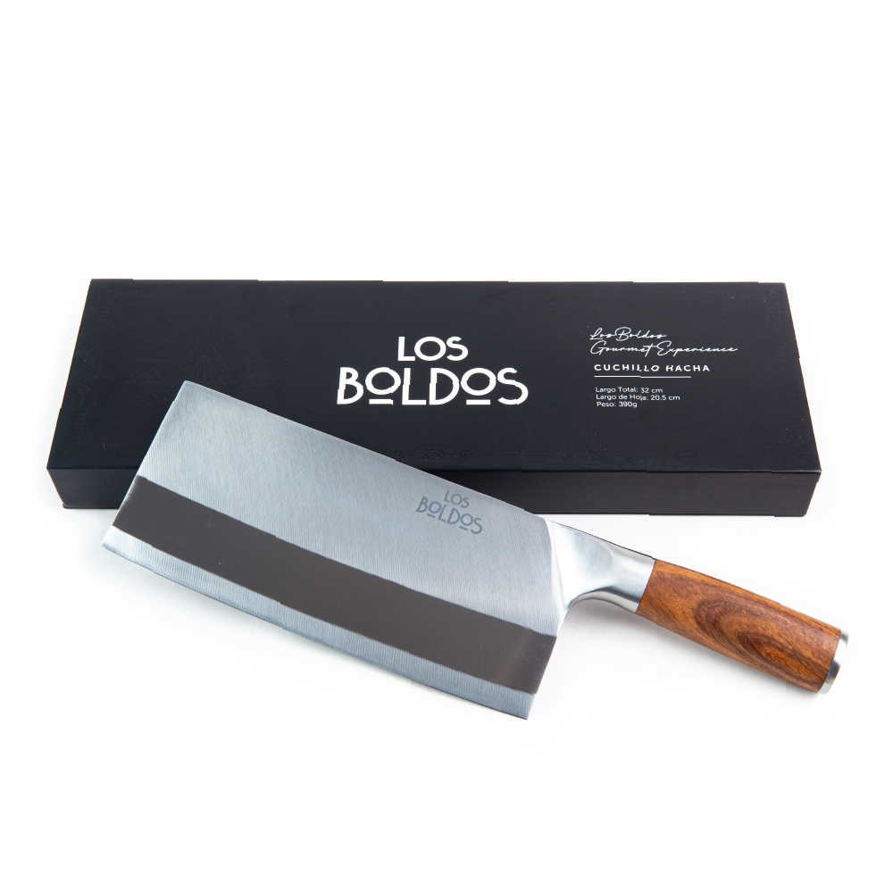 Cuchillo Hacha Los Boldos - Hoja Ancha de Acero 4Cr13 - 32 cm