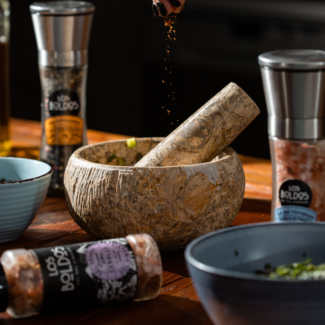 Mortero de Mármol Coral - Eleva tu cocina con estilo y sabor