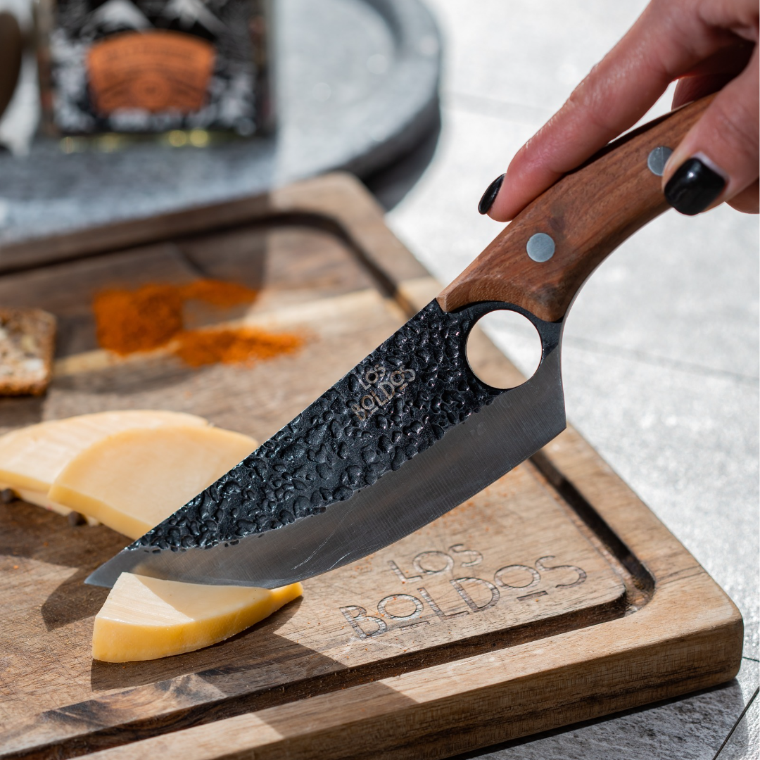Cuchillo Carnicero Los Boldos - 260 g - Acero 5Cr13 con Mango de Madera
