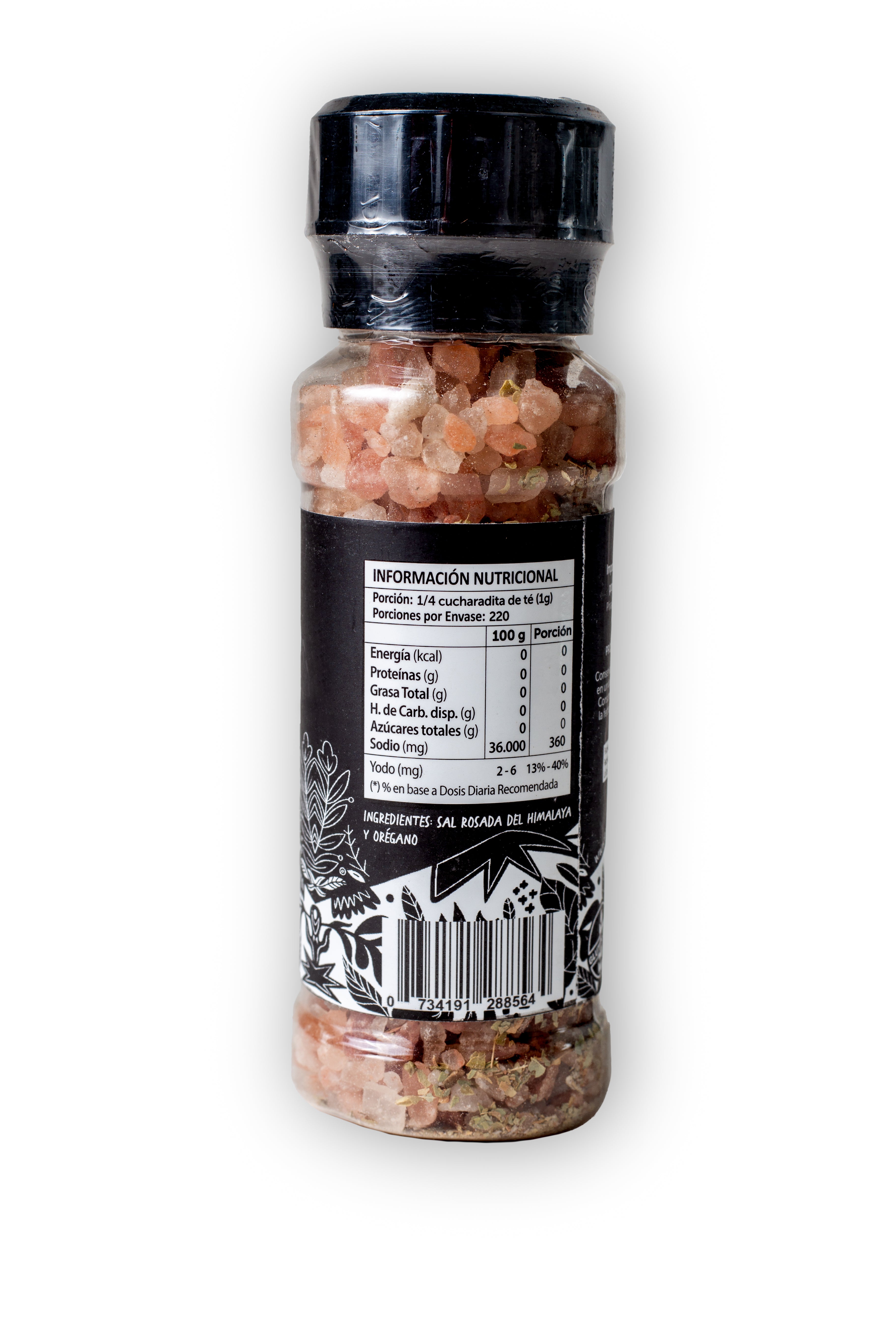 Molinillo Sal  Del Himalaya + Orégano