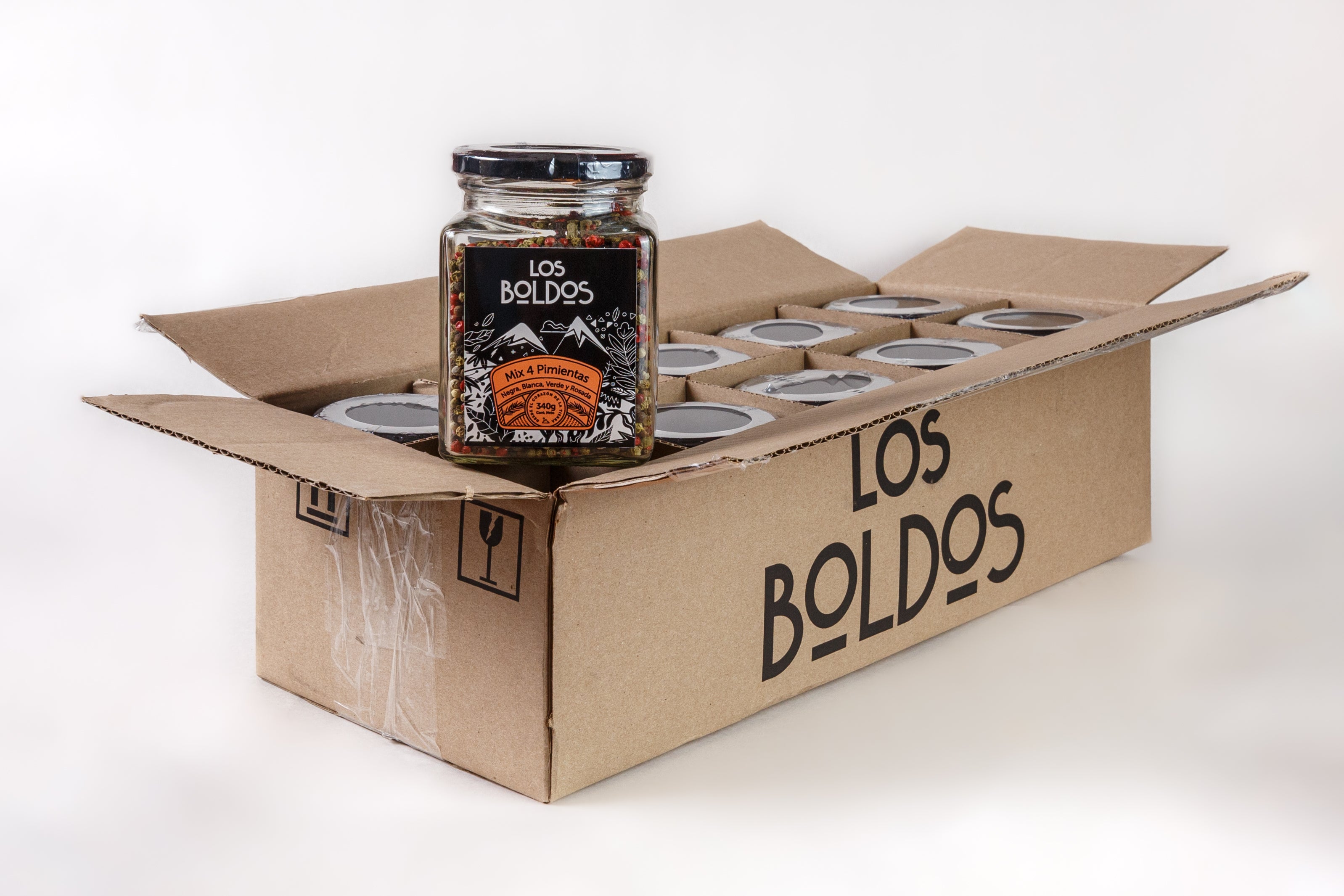 Mix 4 Pimientas - Frasco de 340 g para rellenar tu molinillo gourmet