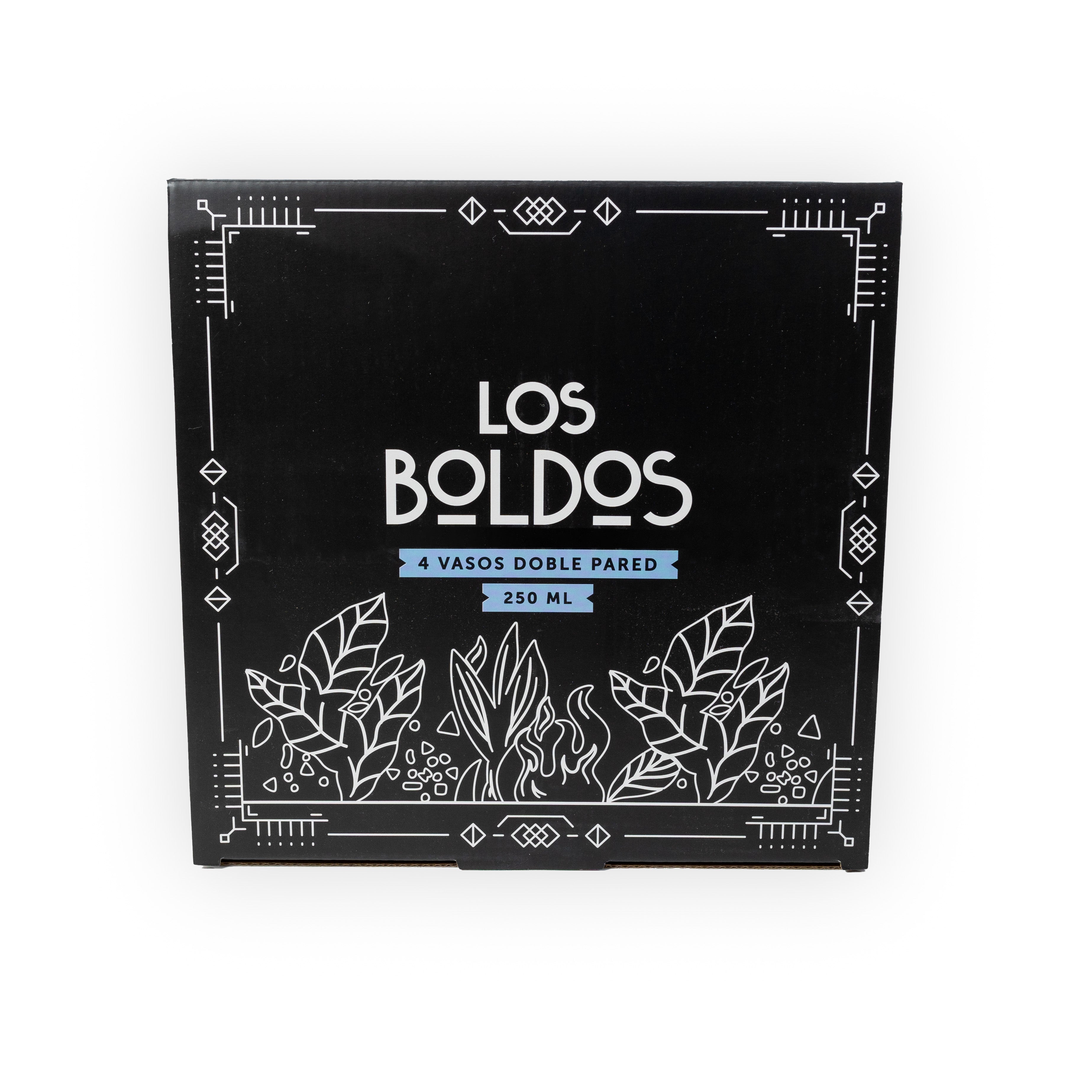 Vaso Doble Pared 250 Ml - Pack De 4 Unidades