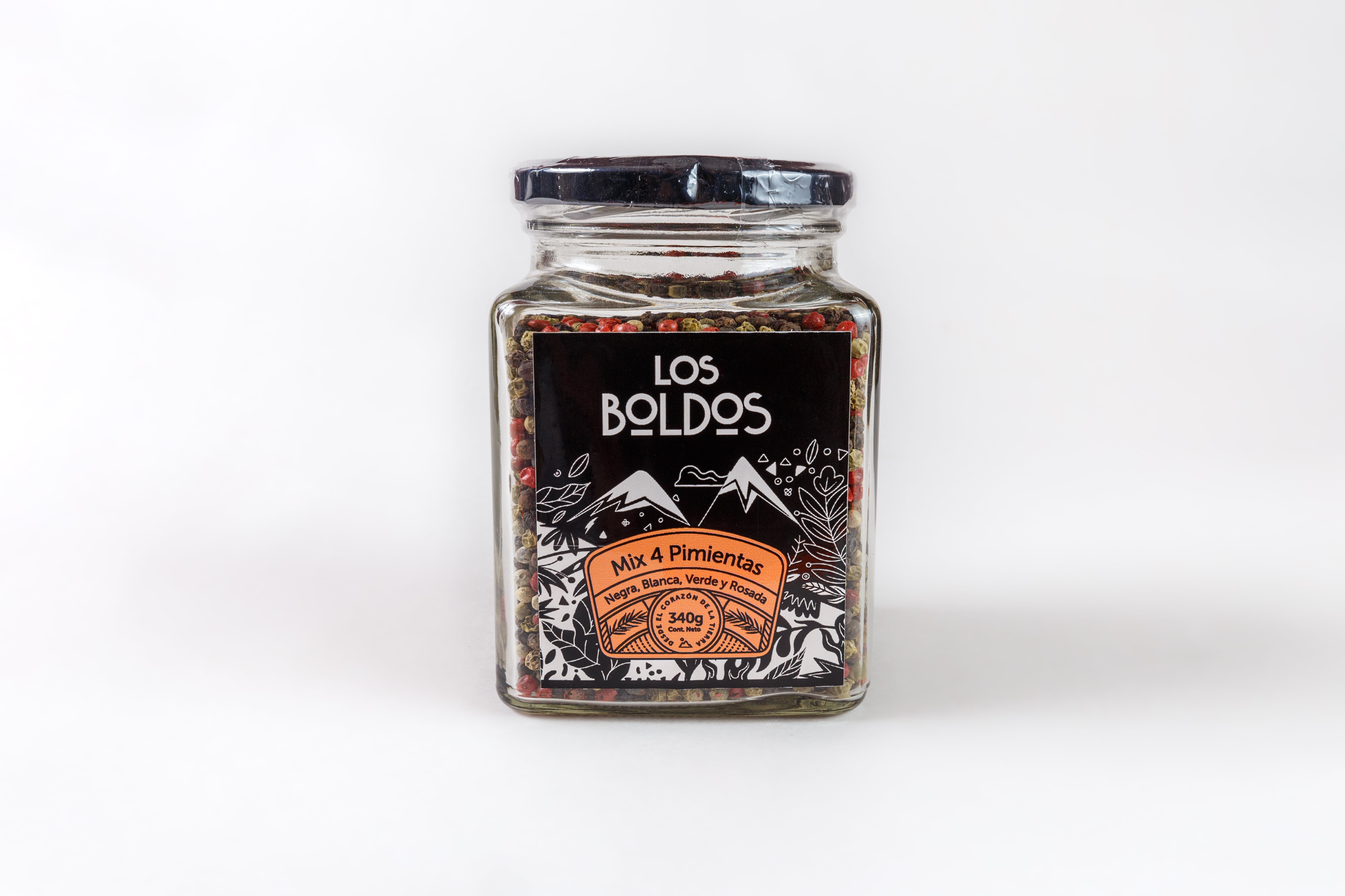 Mix 4 Pimientas - Frasco de 340 g para rellenar tu molinillo gourmet