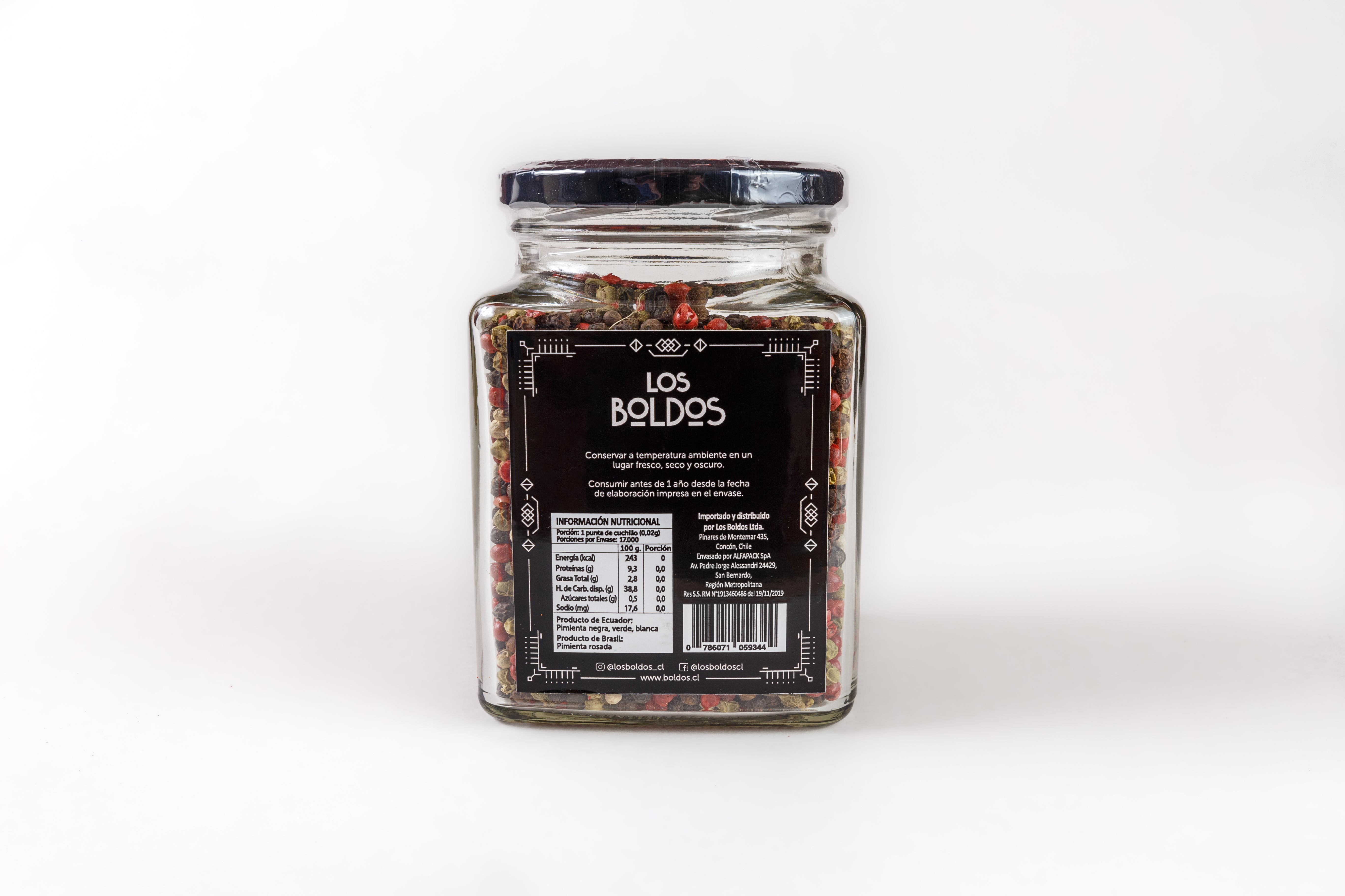 Mix 4 Pimientas - Frasco de 340 g para rellenar tu molinillo gourmet