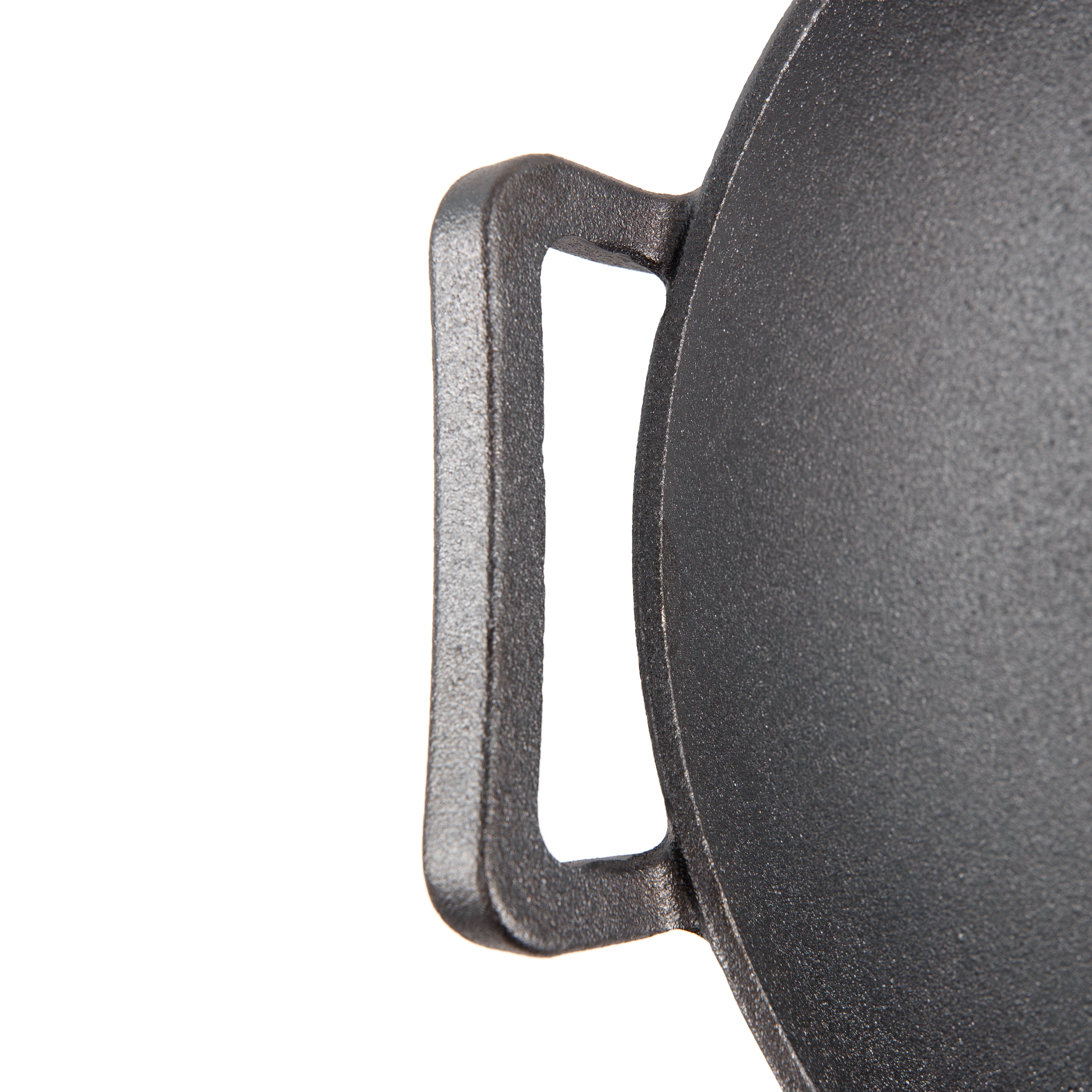 WOK DE HIERRO FUNDIDO LOS BOLDOS - BASE PLANA, PRE CURADO Y CON ASAS