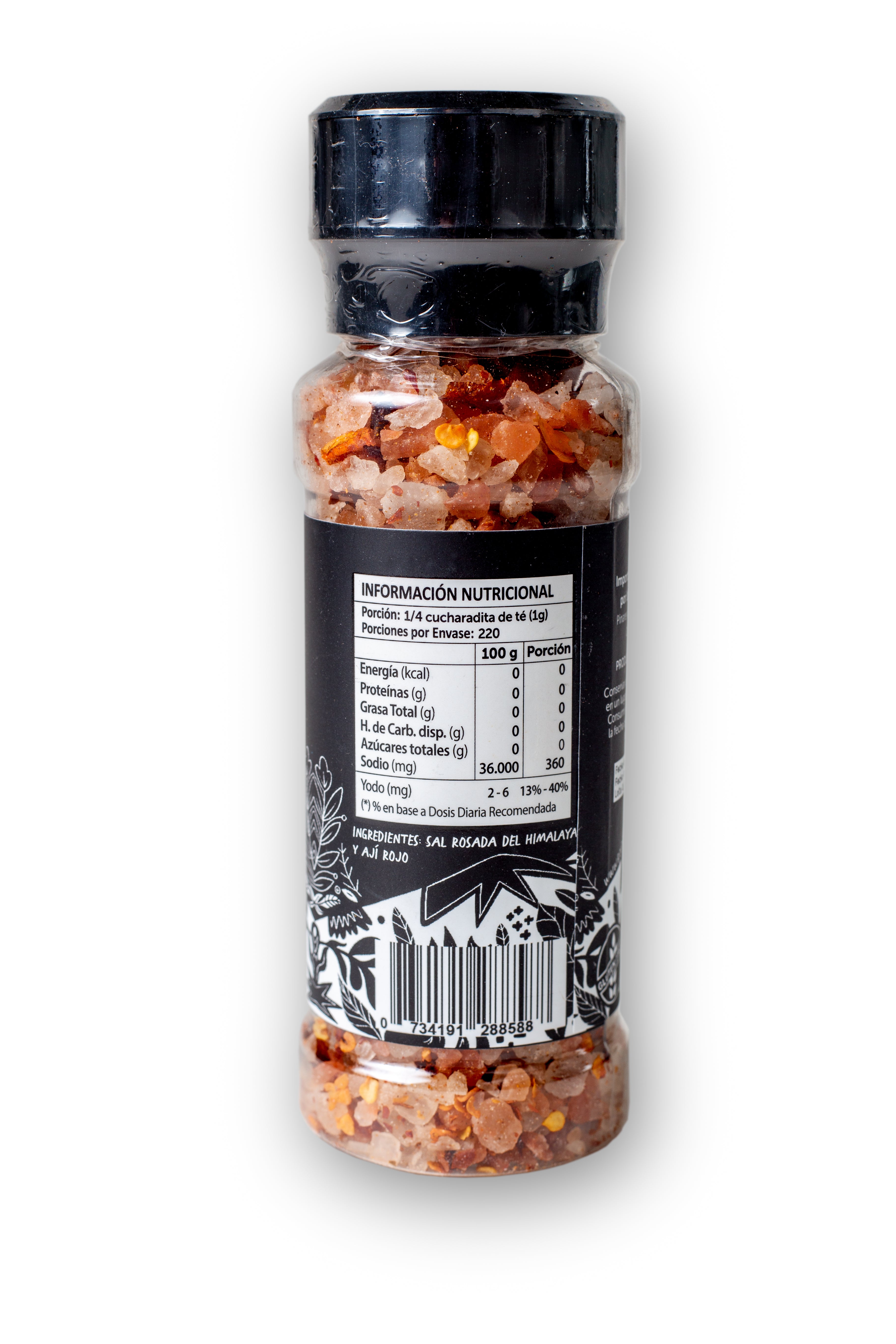 Molinillo Sal Del Himalaya + Ají Rojo