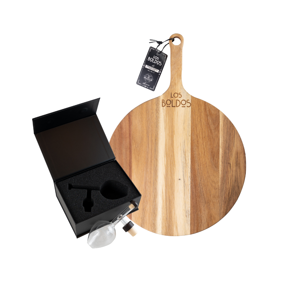 Oxigenador + Tabla Picoteo de Acacia