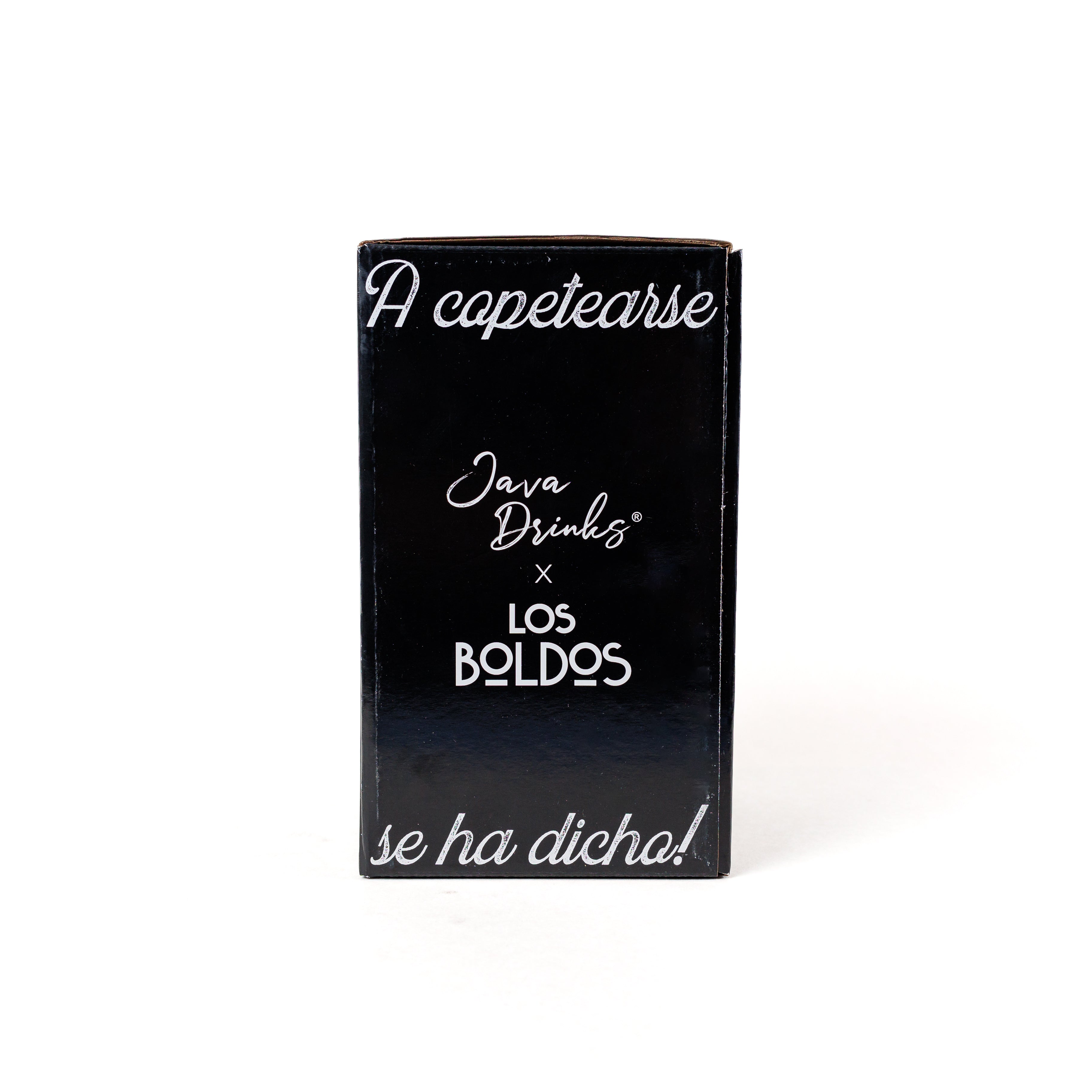 Coctelera de Vidrio 400 ml - JavaDrinks x Los Boldos - Acero Inoxidable 304 y Sello de Silicona