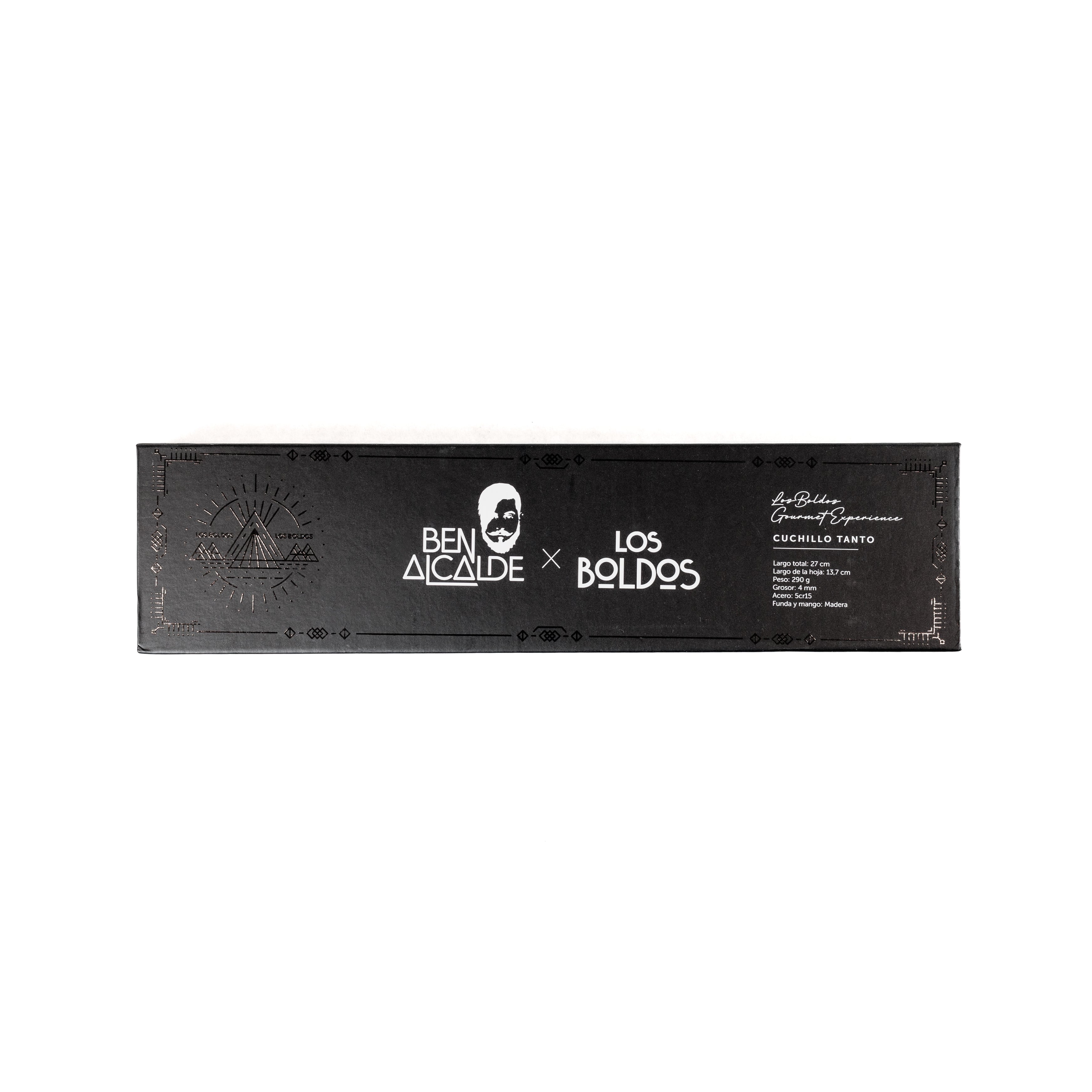 Cuchillo TANTO - Acero Inoxidable con Funda y Mango de Madera