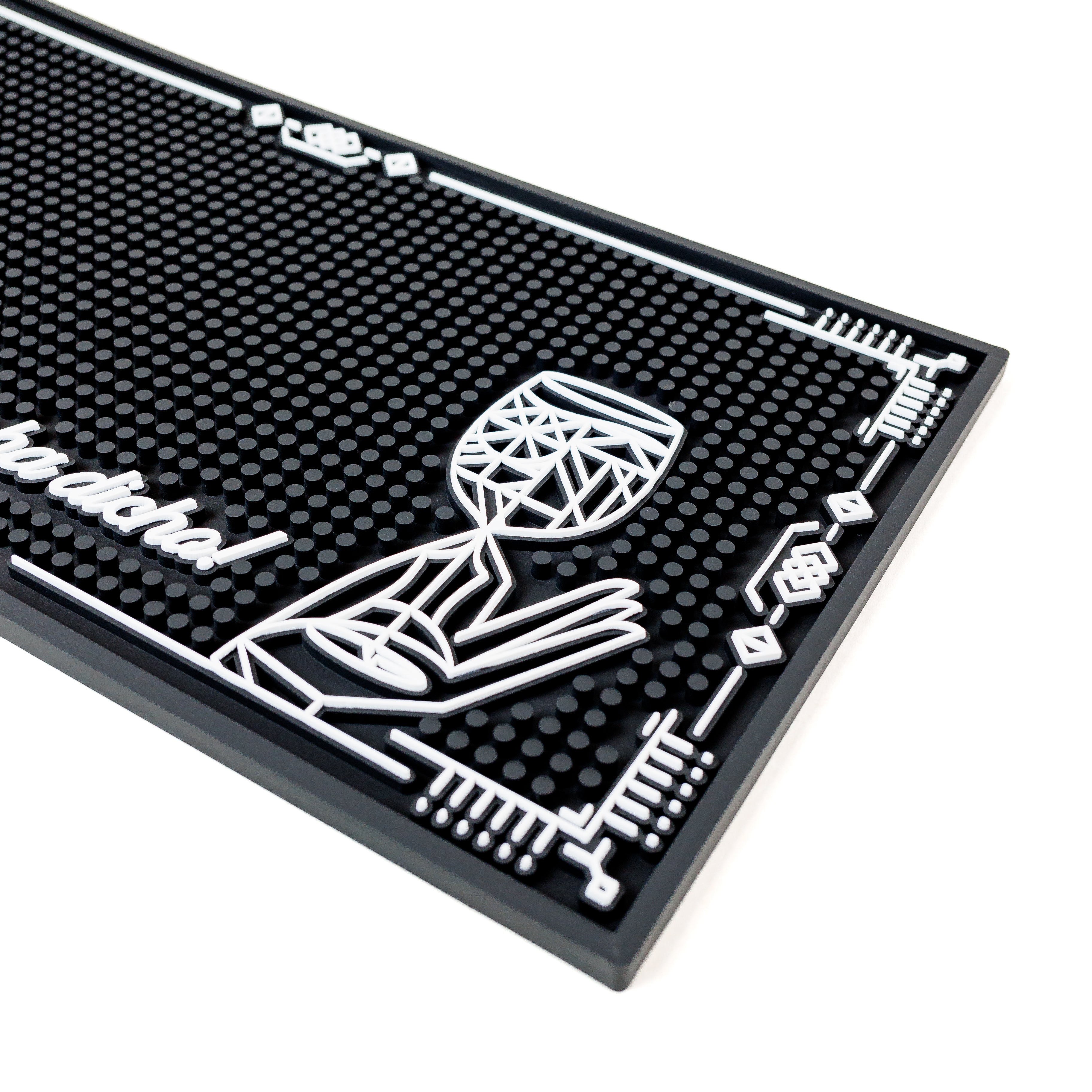 Tapete de Silicona para Bar - MAT Java Drinks Profesional 50x25 cm - Antideslizante y Resistente
