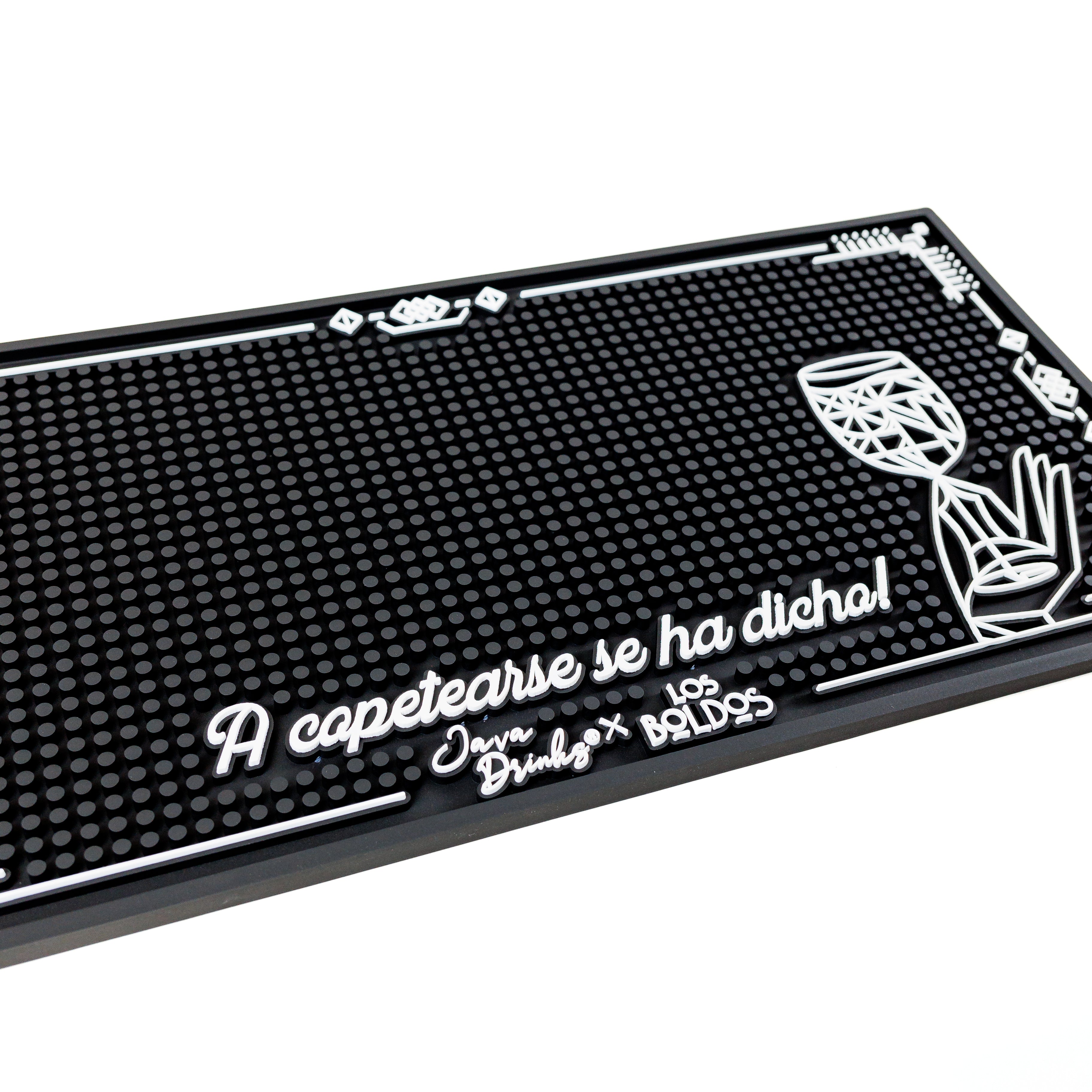 Tapete de Silicona para Bar - MAT Java Drinks Profesional 50x25 cm - Antideslizante y Resistente