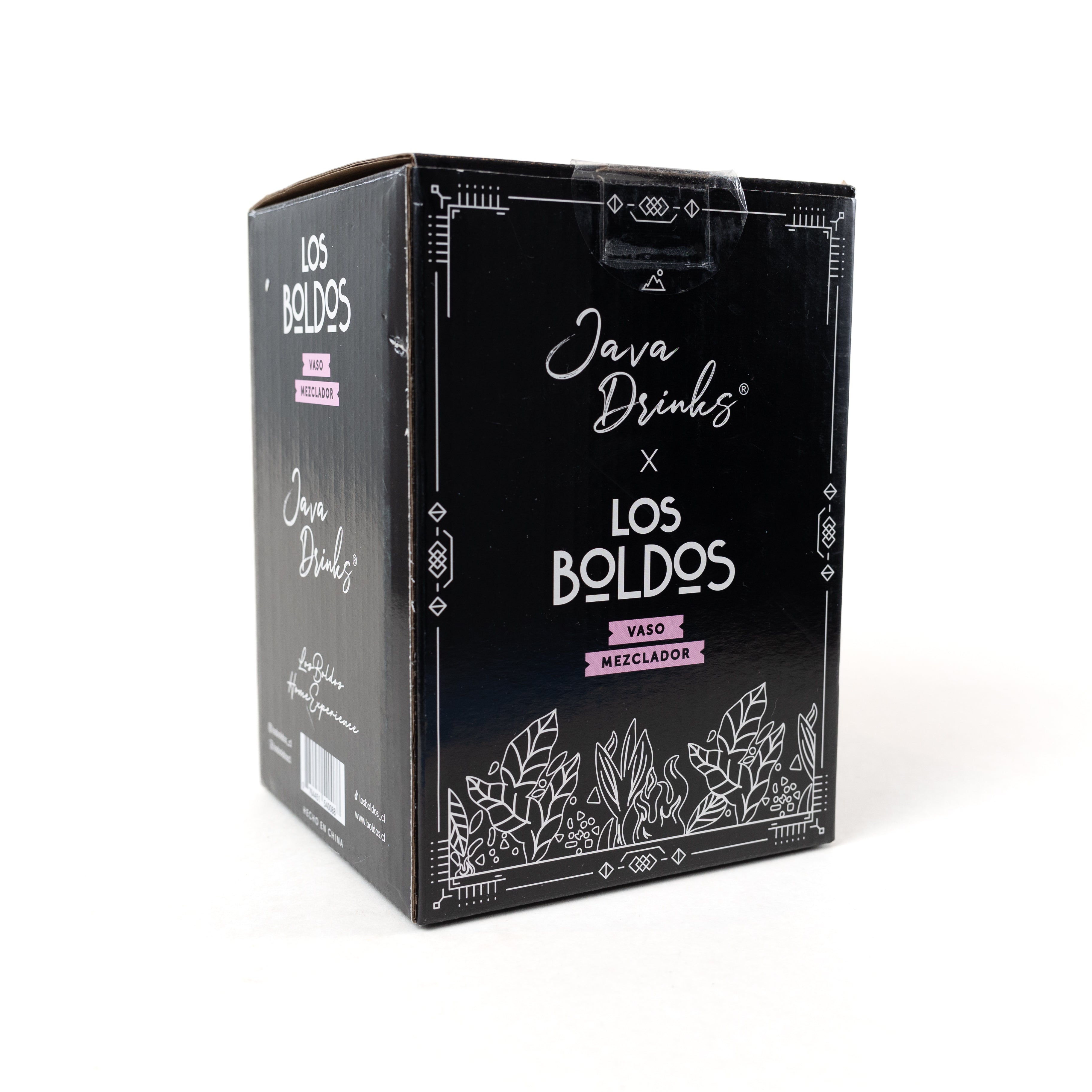 Vaso Mezclador de Vidrio 720 ml - JavaDrinks x Los Boldos - Libre de Plomo