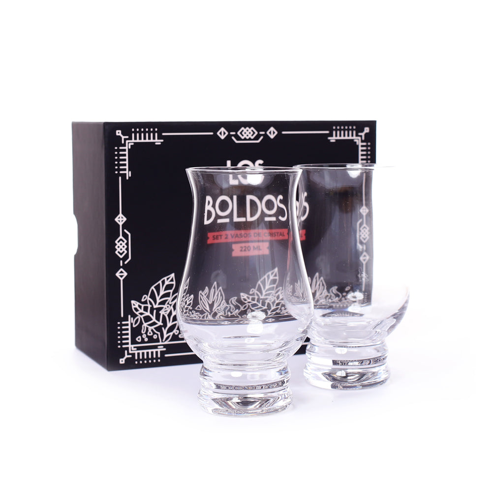 Set 2 Vasos de Cristal 220 ml - Los Boldos