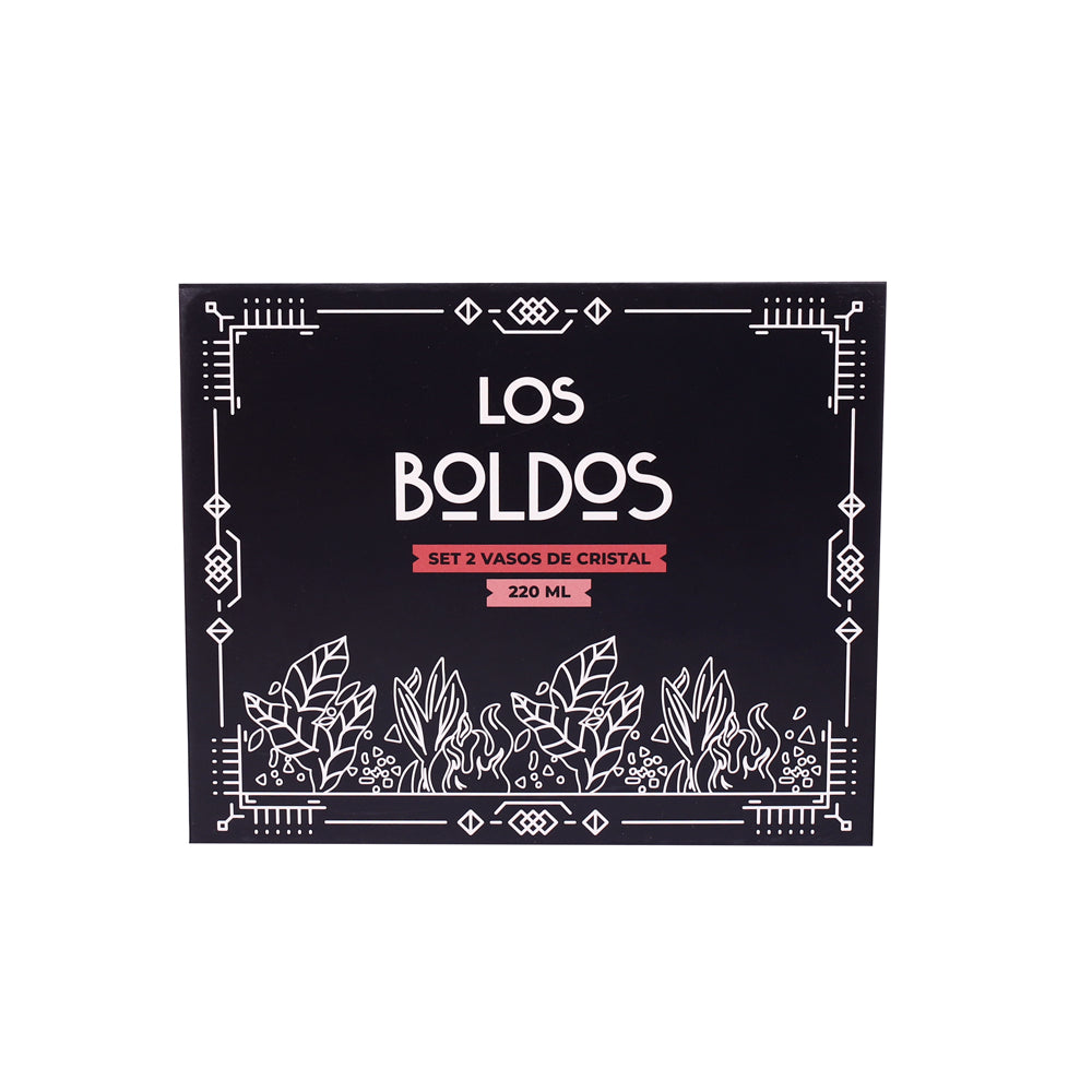 Set 2 Vasos de Cristal 220 ml - Los Boldos