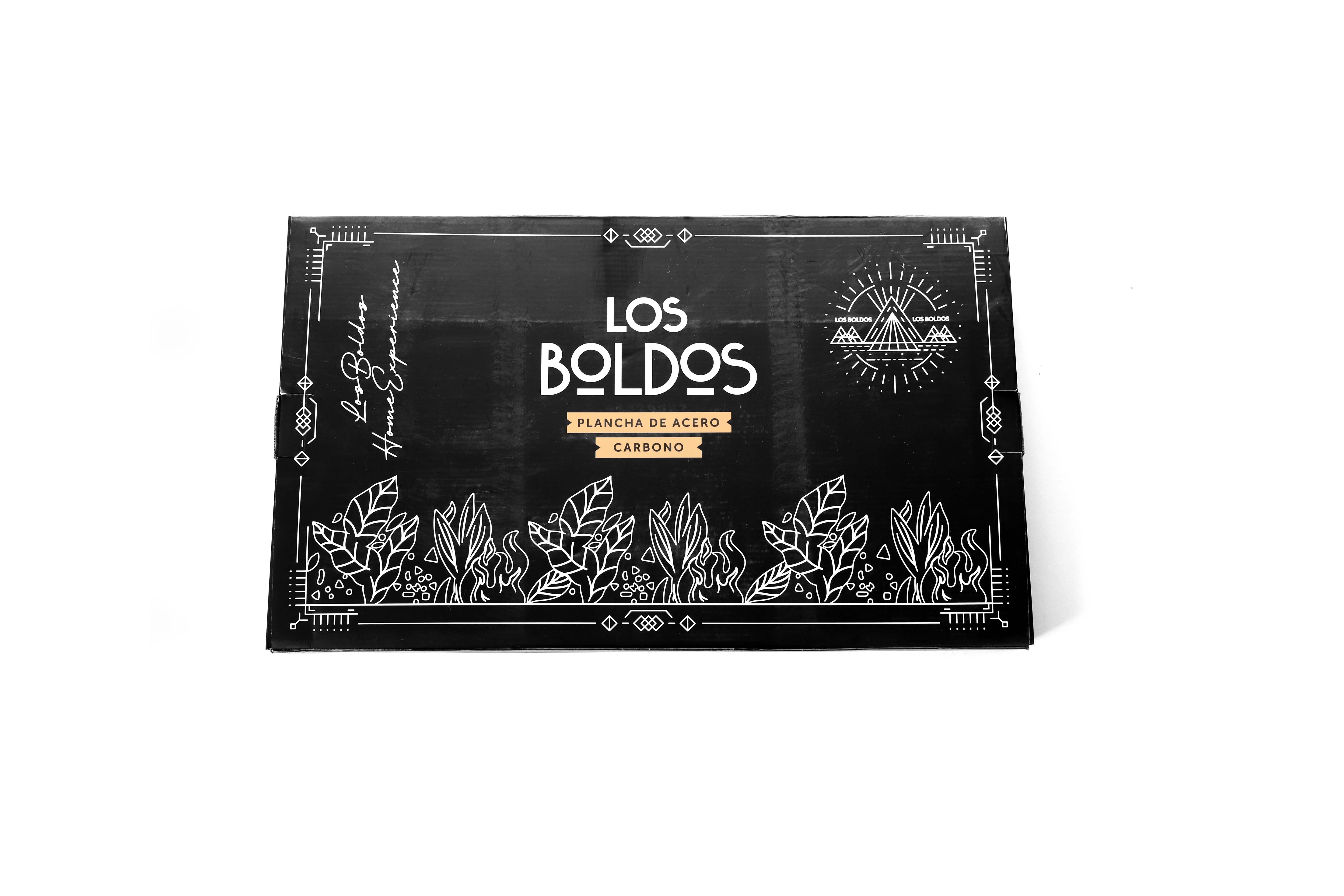 Plancha de Acero al Carbono 50x30x2,5 cm con Bordes y Asas - Profesional