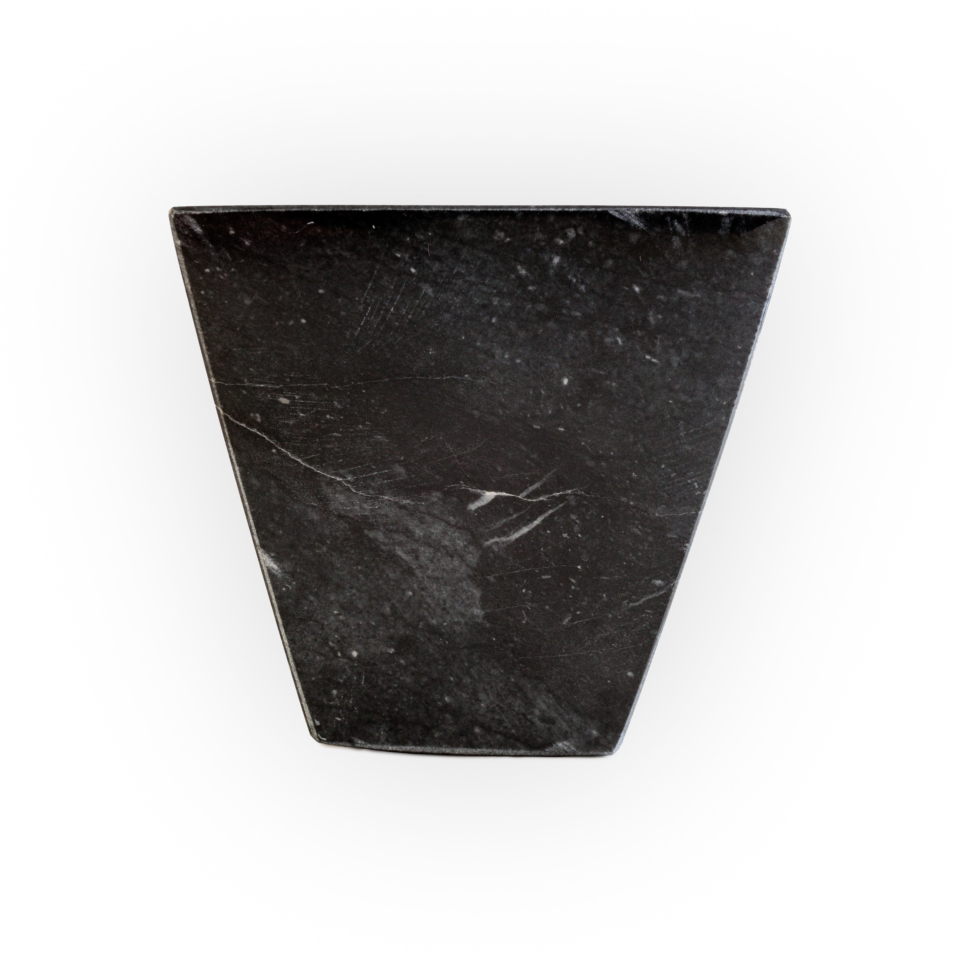 Mortero de mármol negro - trapezoidal